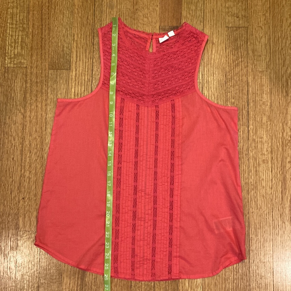 Gap Coral Cotton Top Size Small - Picture 13 of 13